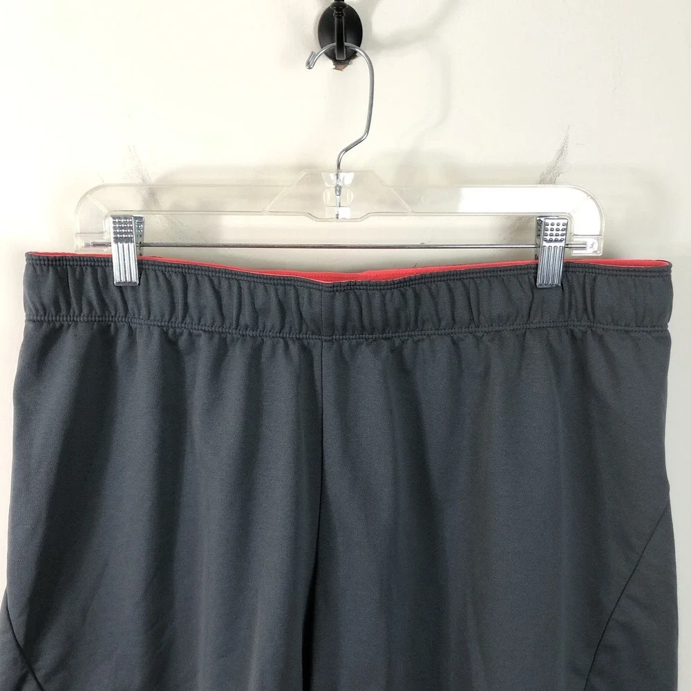 Nike Athletic Gym Running Shorts Womens XL Gray Pink Outdoor Swoosh
